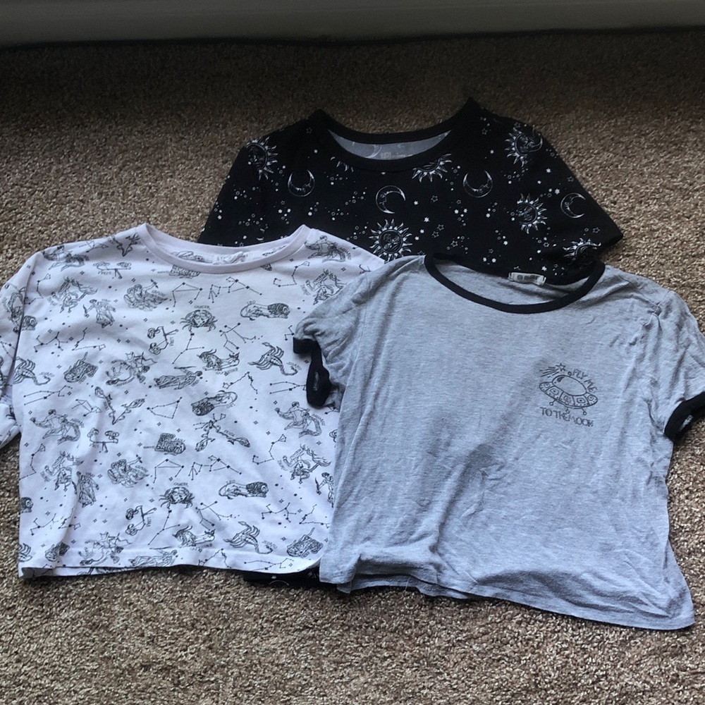 Set of Three Graphic T-Shirts